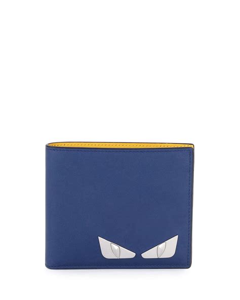 fendi yellow blue wallet|fendi wallets men.